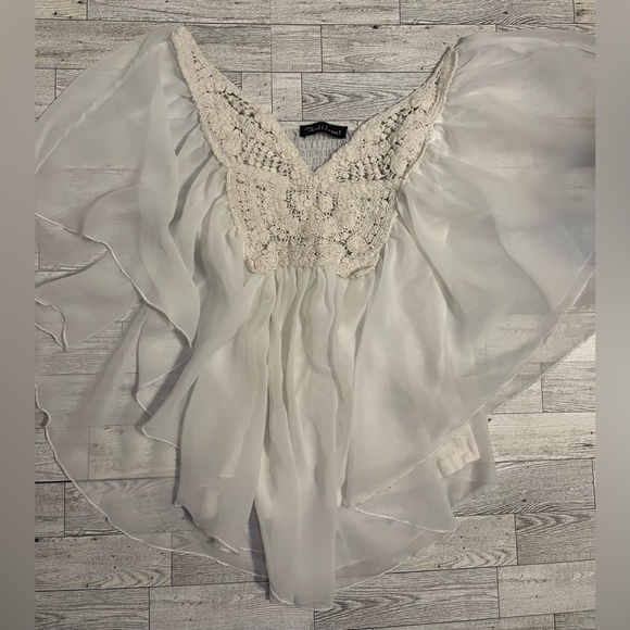 White Boho top - Picture 1 of 3